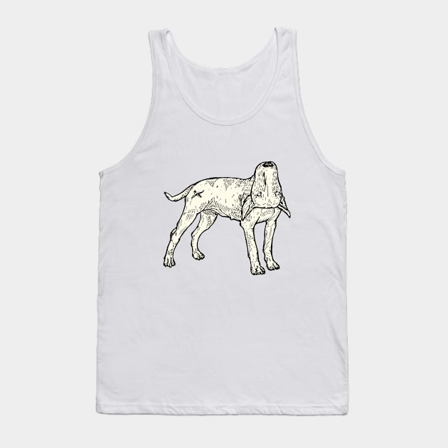 Dog Tank Top by Weird Swirl